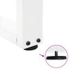 vidaXL Pieds de table basse en forme de V, 2 pi&egrave;ces, blanc, 70 x (30-31,3) cm, acier