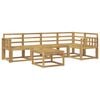 vidaXL Ensemble de canap&eacute;s d'ext&eacute;rieur 6 pc Blanc Bois d'Acacia Massif