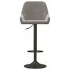 vidaXL Tabourets de bar lot de 2 gris clair velours