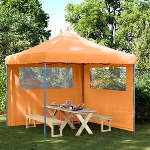vidaXL Tente de r&eacute;ception pliable escamotable avec 2 parois lat&eacute;rales