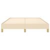 vidaXL Cadre de lit sans matelas crème 140x190 cm tissu