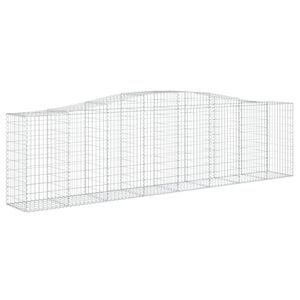 vidaXL Panier de gabions arqu&eacute; 400x50x100/120 cm Fer galvanis&eacute;