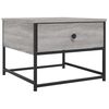vidaXL Table basse sonoma gris 51x51x40 cm bois d'ing&eacute;nierie
