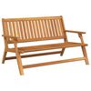 vidaXL Banc Relax Marron 122 x 78 x 73 cm Bois d'Acacia Massif