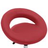 vidaXL Chaise pivotante à dîner Rouge bordeaux Similicuir