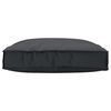 vidaXL Coussin pour assise de palette Noir 80 x 80 x 12 cm