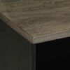 vidaXL Meuble TV noir 80x33x46 cm bois massif de manguier