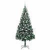 vidaXL Sapin de Noël artificiel Vert 210 cm PVC, Acier et Plastique