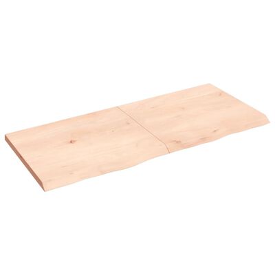 vidaXL Dessus de table 140x60x(2-4) cm bois de chêne massif non traité