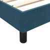 vidaXL Sommier &agrave; lattes de lit et matelas bleu fonc&eacute; 80x220 cm velours