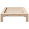 vidaXL Cadre de lit sans matelas 75x190 cm bois de pin massif