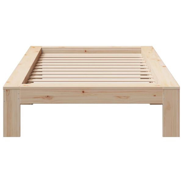 vidaXL Cadre de lit sans matelas 75x190 cm bois de pin massif