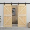 vidaXL Porte 90x210 cm Bois de pin massif