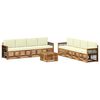 vidaXL Ensembles de canap&eacute;s avec coussin 9 pcs Bois d'Acacia Massif