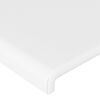 vidaXL T&ecirc;te de lit avec oreilles Blanc 83x23x78/88 cm Similicuir