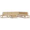 vidaXL 7 pc Ensemble de canap&eacute;s d'ext&eacute;rieur Polyester Blanc