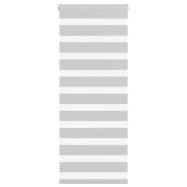 vidaXL Store z&egrave;bre gris clair largeur du tissu 50,9 cm polyester