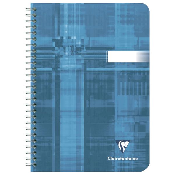 Clairefontaine Cahiers &agrave; reliure spiral&eacute;e A5 90 Feuilles carr&eacute;es 5 pcs