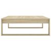vidaXL Table basse Chêne sonoma 100x100x35 cm Bois d'ingénierie