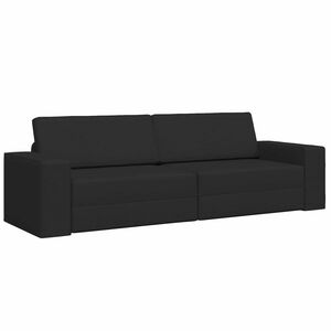 vidaXL Canap&eacute;-Lit Noir 245 x 78 x 77 cm tissu
