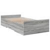 vidaXL Cadre de lit avec tiroirs sans matelas sonoma gris 90x200 cm