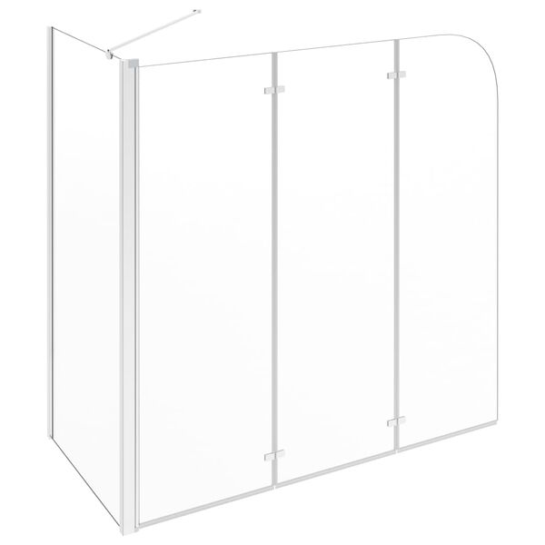vidaXL Enclos de bain 120x69x130 cm Verre tremp&eacute; Transparent