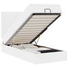 VidaXL Lit ottoman avec matelas blanc 90x200 cm similicuir