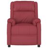 vidaXL Fauteuil de massage &eacute;lectrique Rouge bordeaux Similicuir