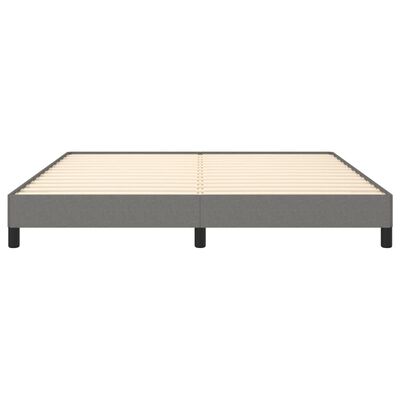 vidaXL Cadre de lit sans matelas gris foncé 180x200 cm tissu