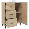 vidaXL Buffet Ch&ecirc;ne sonoma 69,5x34x90 cm Bois d'ing&eacute;nierie