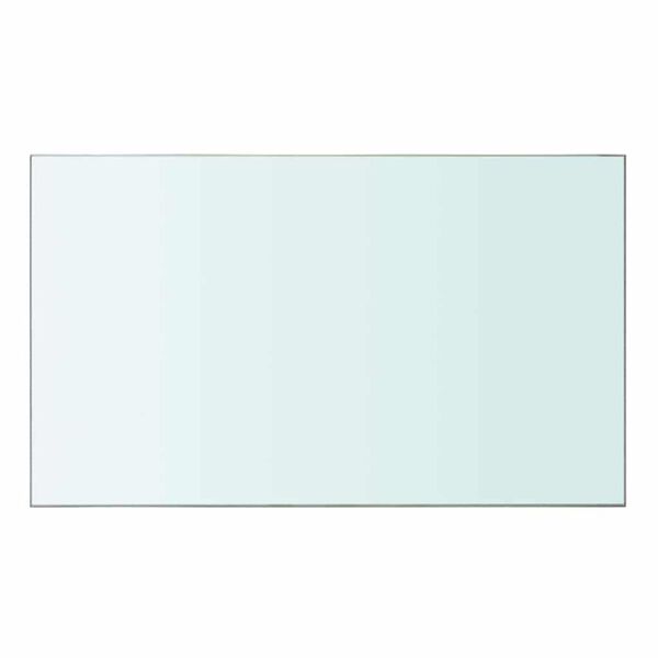 vidaXL Panneaux d'&eacute;tag&egrave;re 2 pcs Verre Transparent 50 x 30 cm
