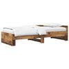 vidaXL Cadre de lit avec t&ecirc;te de lit Bois ancien 80 x 200 cm