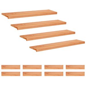 vidaXL Marches d'escalier 12 pi&egrave;ces 120 x 25 x 2 cm Vernis