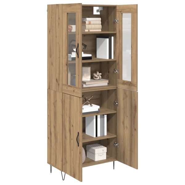 vidaXL Haut Armoire Ch&ecirc;ne artisanal 69,5 x 34 x 180 cm