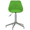 vidaXL Chaise pivotante de salle &agrave; manger Vert Similicuir