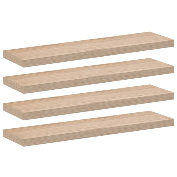 vidaXL &Eacute;tag&egrave;res flottantes 4 pcs 90x23,5x4cm bois d'ing&eacute;nierie