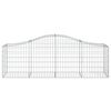 vidaXL Paniers à gabions arqués 15 pcs 200x50x60/80 cm fer galvanisé