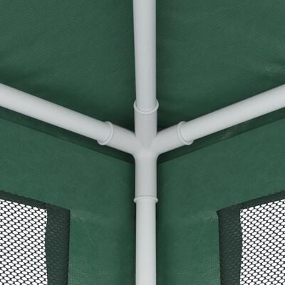 vidaXL Tente de fête et 10 parois latérales en maille Vert 3x12 m PEHD