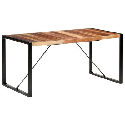 vidaXL Table de salle à manger 160x80x75 cm Bois solide