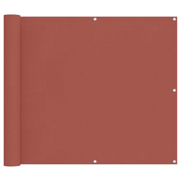 vidaXL &Eacute;cran de balcon Terre cuite 100 x 700 cm Tissu Oxford