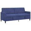 vidaXL Sofa avec rangement Bleu police 192 x 78 x 87 cm Polyester