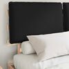 vidaXL Cadre de lit avec t&ecirc;te de lit rembourr&eacute;e Noir 135 x 190 cm