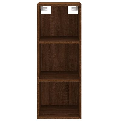 vidaXL Buffet haut Chêne marron 34,5x32,5x180 cm Bois d'ingénierie