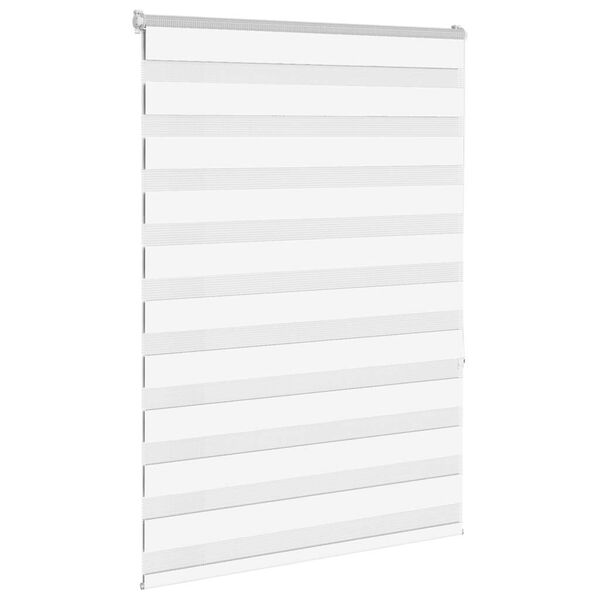 vidaXL Store z&egrave;bre blanc 95x150 cm largeur du tissu 90,9 cm polyester