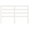 vidaXL T&ecirc;te de lit Blanc 166x4x100 cm Bois massif de pin