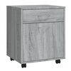 vidaXL Armoire roulante Sonoma gris 45x38x54 cm Bois d'ing&eacute;nierie