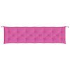 vidaXL Coussins de banc de jardin lot de 2 rose 200x50x7 cm tissu