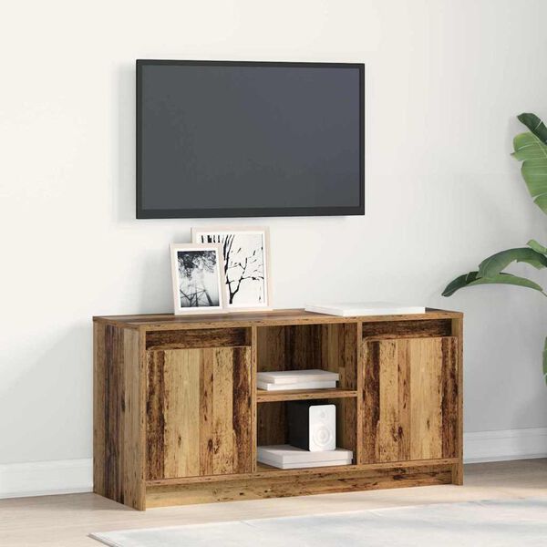 vidaXL Unites TV Marron 100 x 34 x 50 cm Bois d'ing&eacute;nierie