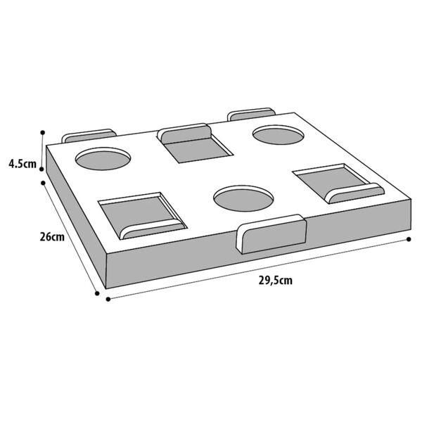 FLAMINGO Jouet d'entra&icirc;nement c&eacute;r&eacute;bral Diana 26x29,5 cm Bois