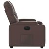 vidaXL Fauteuil inclinable &eacute;lectrique Marron Similicuir